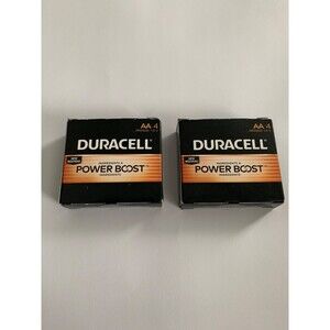 Two 4-Packs (8) Duracell AA Copper Top 8 Batteries 1.5V POWER BOOST 2034 Exp.